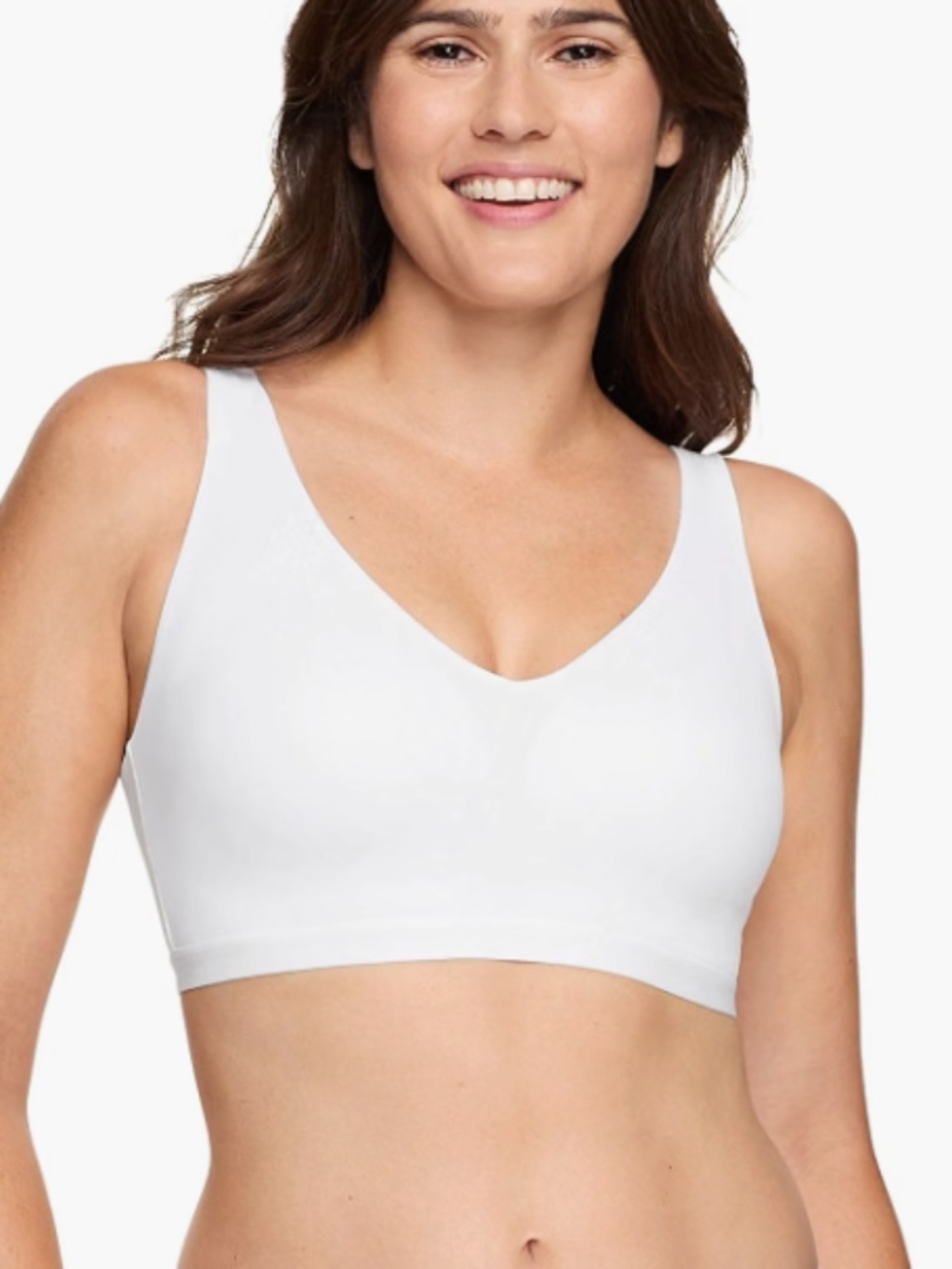 Warner's Cloud 9 Super Soft, Smooth Invisible Look Wireless Bra Size M 12407